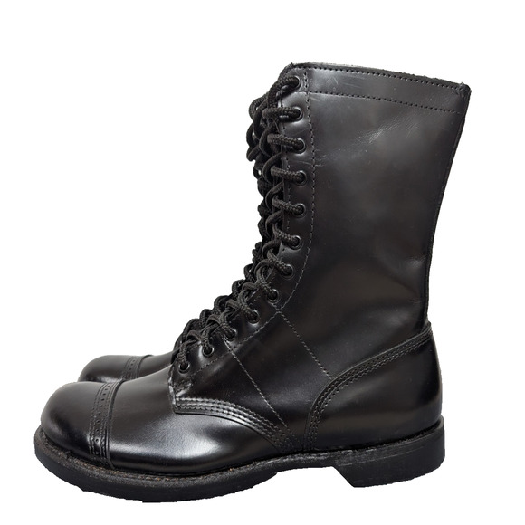 Corcoran Leather Jump Boots Mens 10.5 Black Polished Combat Military Classic USA main image 5
